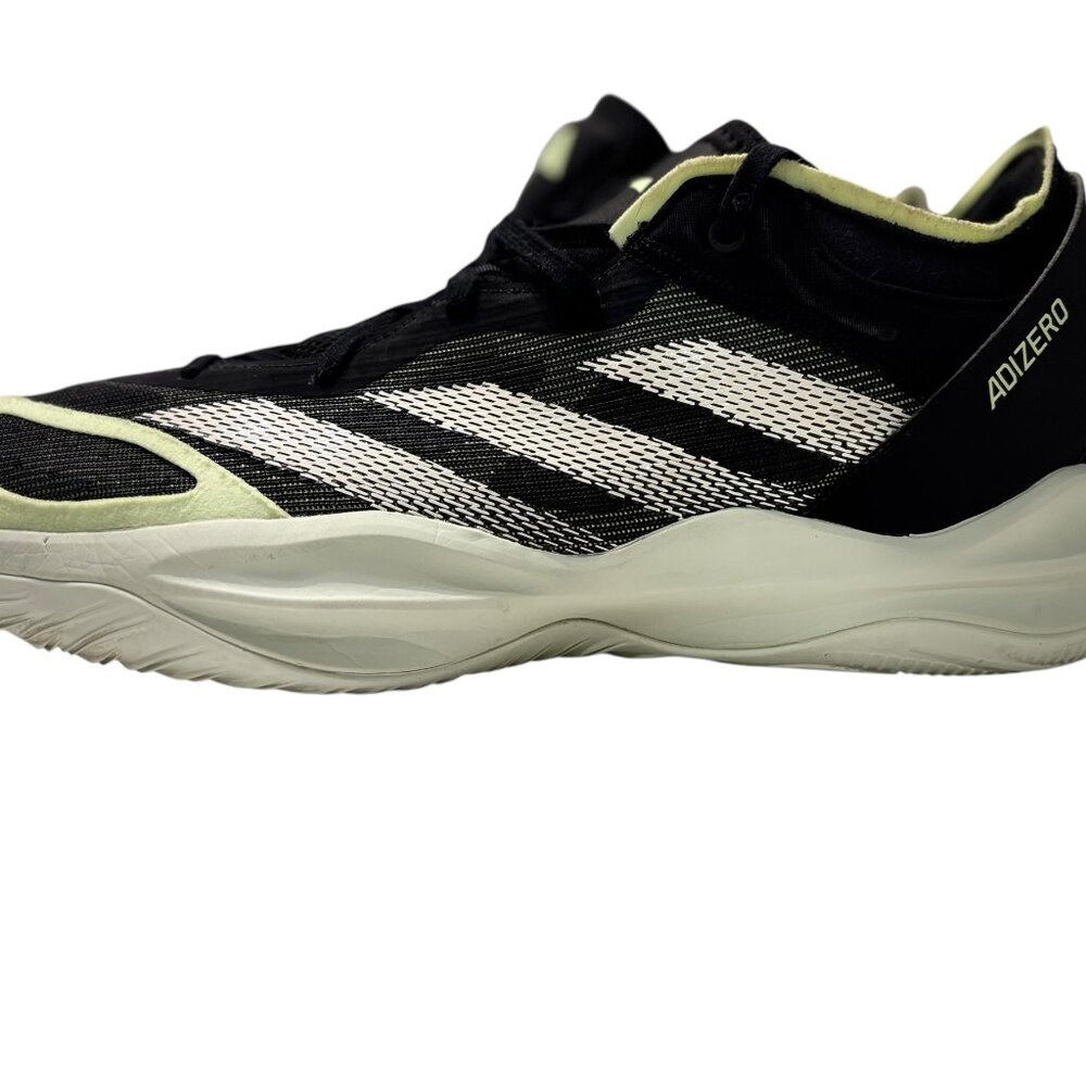 Size 13.5-ADIDAS Men's Black/Green Basketball Shoes-Adizero Select 2.0 IE7866